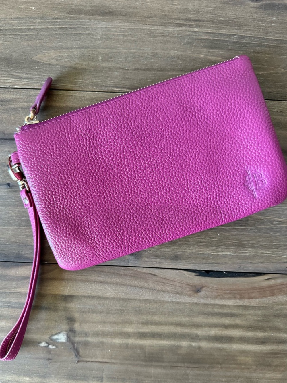 H BUTLER Wristlet Clutch - Pebbled Leather